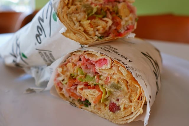 Chicken Shawarma Wrap.